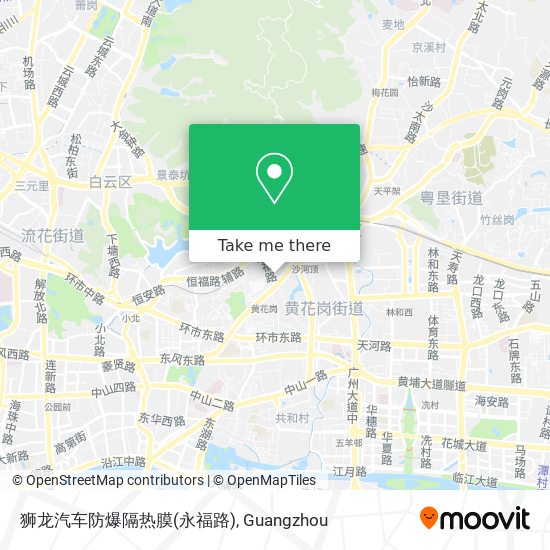 狮龙汽车防爆隔热膜(永福路) map