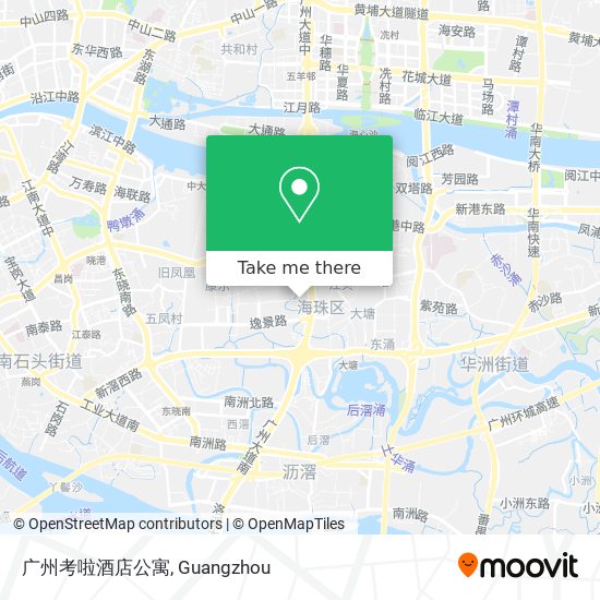 广州考啦酒店公寓 map