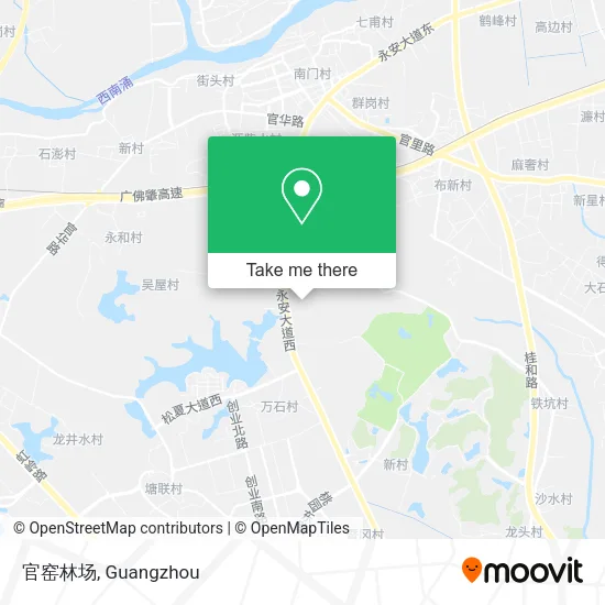 官窑林场 map