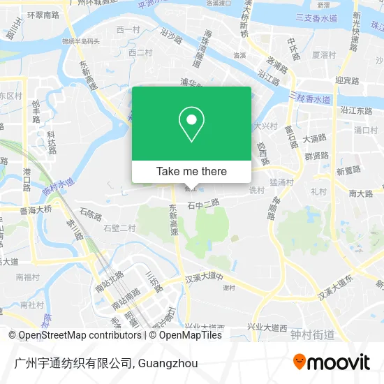 广州宇通纺织有限公司 map