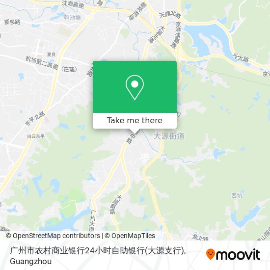 广州市农村商业银行24小时自助银行(大源支行) map