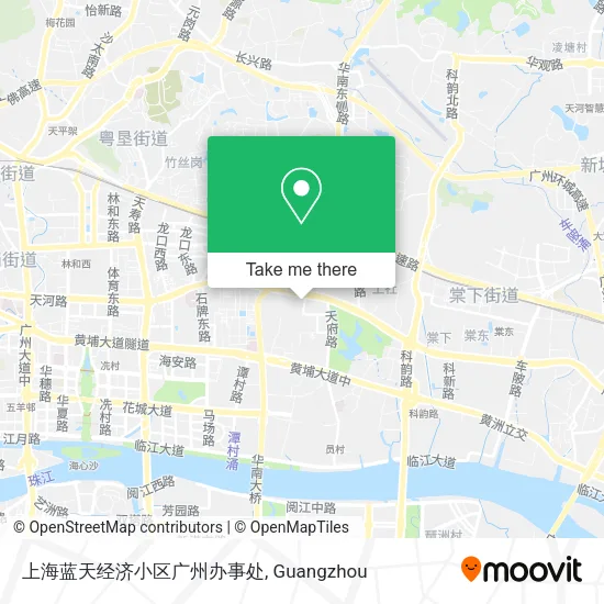 上海蓝天经济小区广州办事处 map