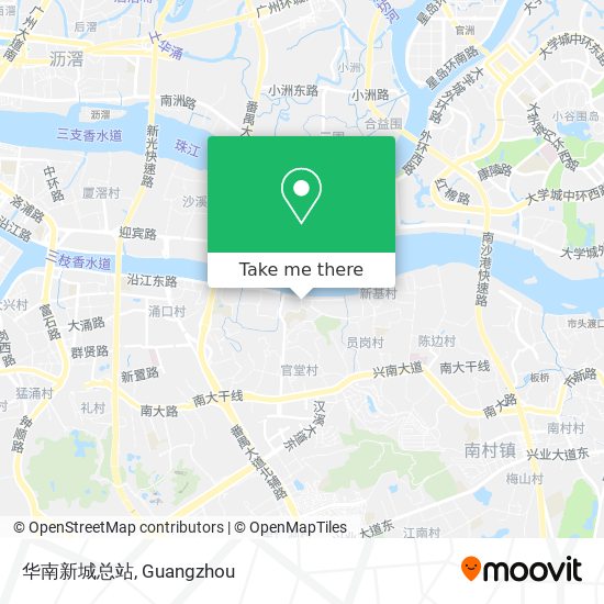 华南新城总站 map