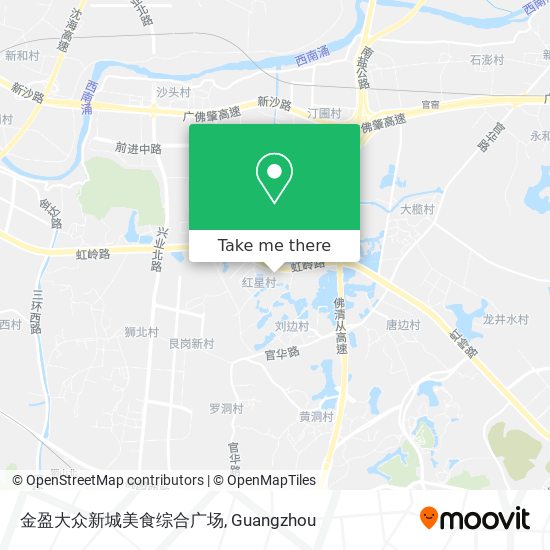 金盈大众新城美食综合广场 map