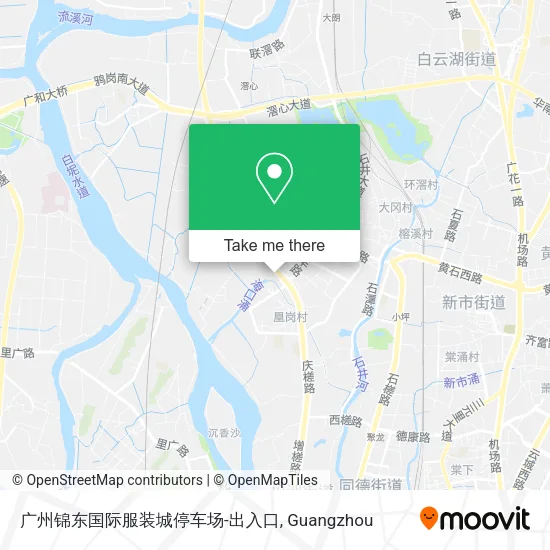 广州锦东国际服装城停车场-出入口 map