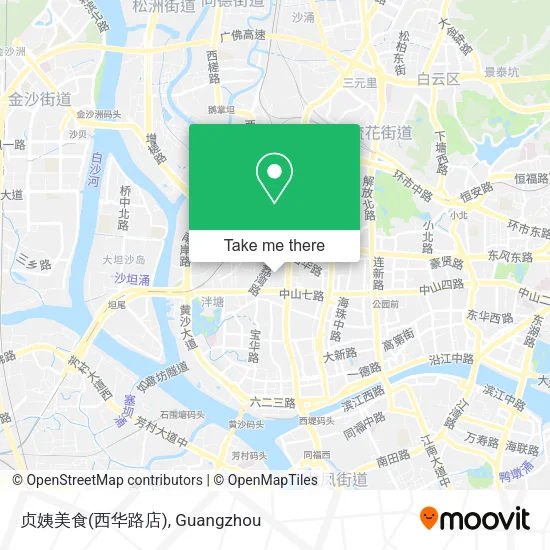 贞姨美食(西华路店) map