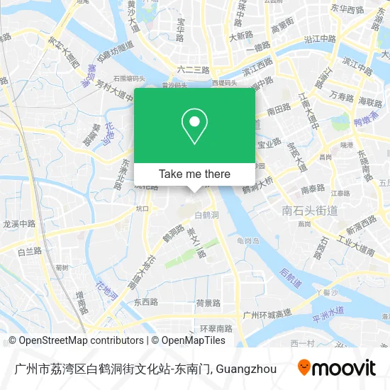 广州市荔湾区白鹤洞街文化站-东南门 map