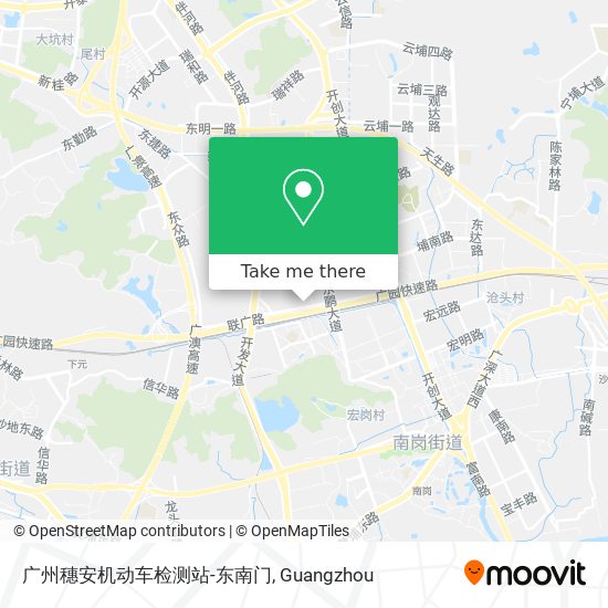 广州穗安机动车检测站-东南门 map