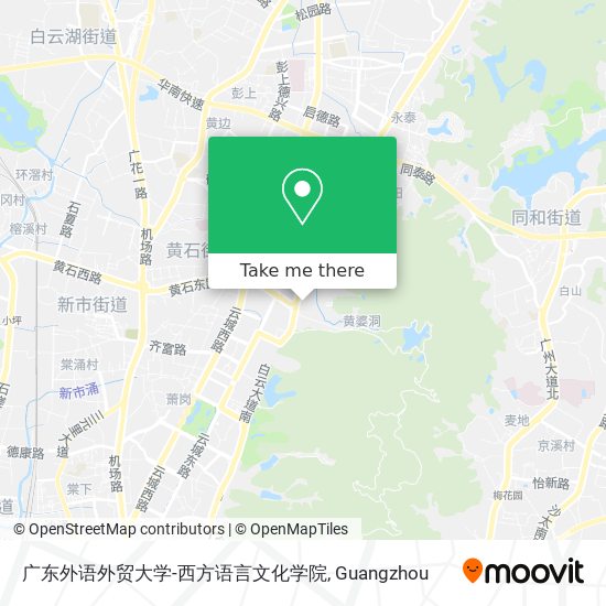 广东外语外贸大学-西方语言文化学院 map