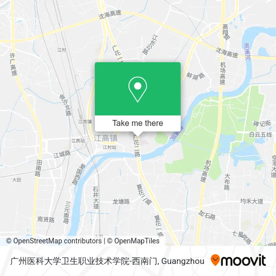 广州医科大学卫生职业技术学院-西南门 map