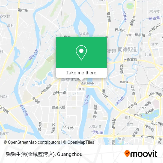狗狗生活(金域蓝湾店) map