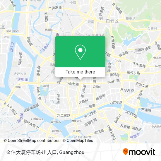 金信大厦停车场-出入口 map