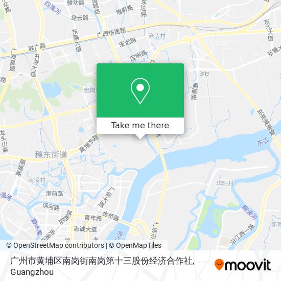 广州市黄埔区南岗街南岗第十三股份经济合作社 map