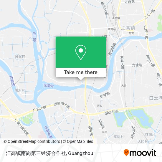 江高镇南岗第三经济合作社 map
