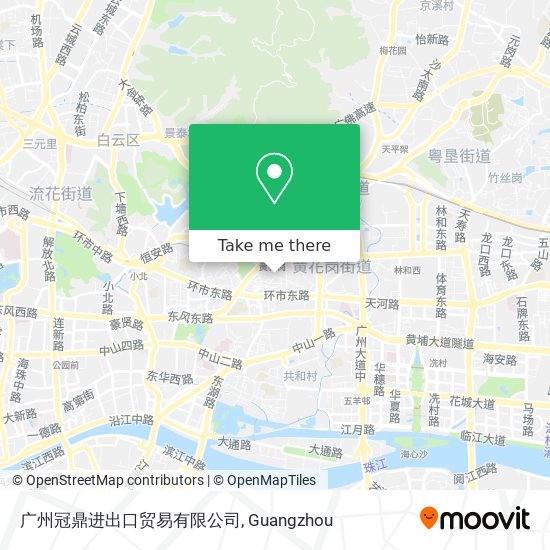 广州冠鼎进出口贸易有限公司 map