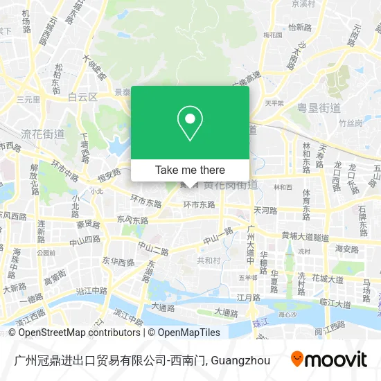 广州冠鼎进出口贸易有限公司-西南门 map