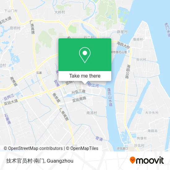 技术官员村-南门 map