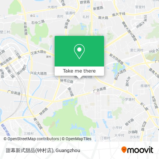 甜幕新式甜品(钟村店) map