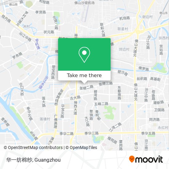 华一纺棉纱 map