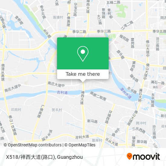 X518/禅西大道(路口) map