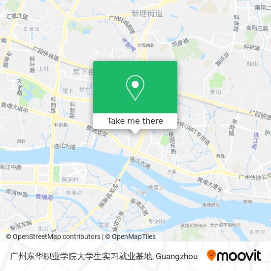 广州东华职业学院大学生实习就业基地 map