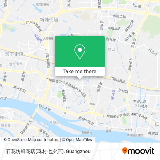 石花坊鲜花店(珠村七夕店) map