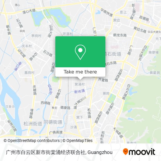 广州市白云区新市街棠涌经济联合社 map