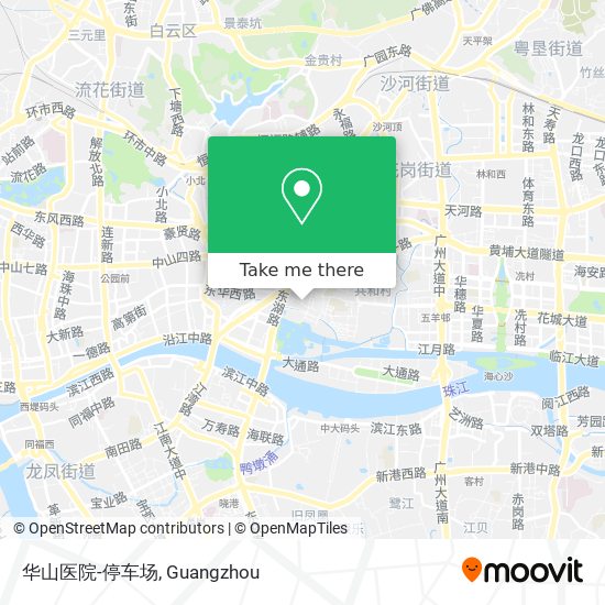 华山医院-停车场 map