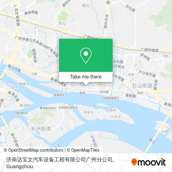 济南达宝文汽车设备工程有限公司广州分公司 map