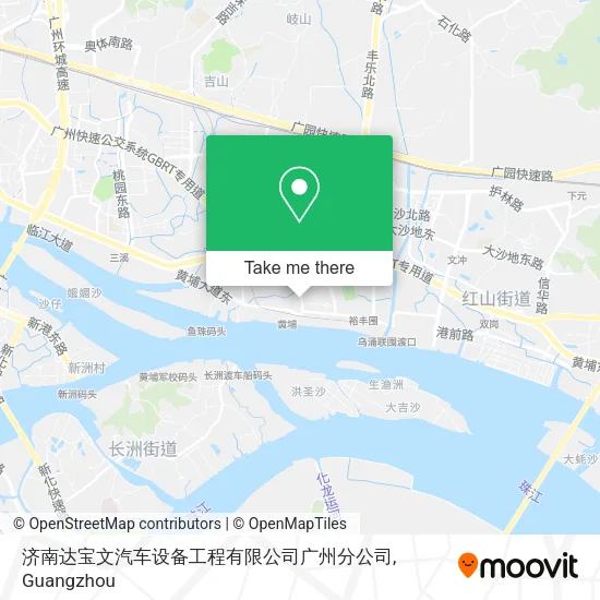 济南达宝文汽车设备工程有限公司广州分公司 map