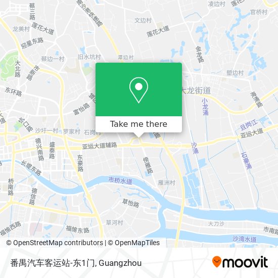 番禺汽车客运站-东1门 map