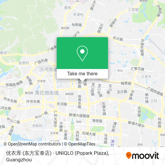 优衣库 (东方宝泰店) - UNIQLO (Popark Plaza) map
