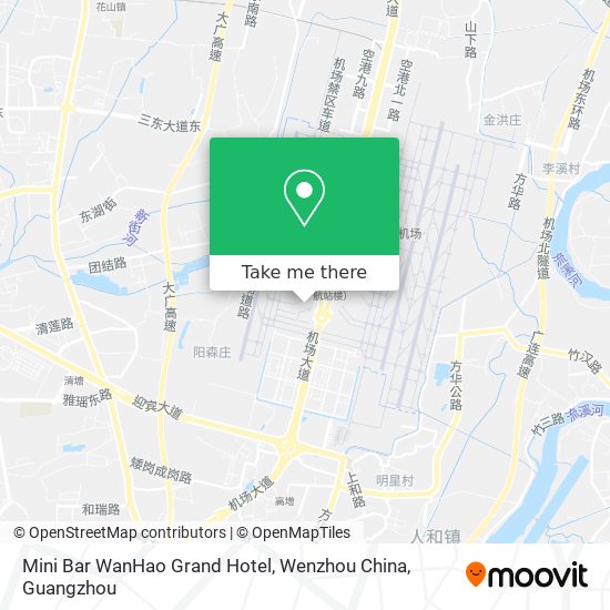 Mini Bar WanHao Grand Hotel, Wenzhou China map