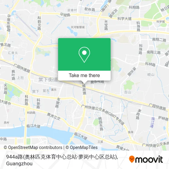944a路(奥林匹克体育中心总站-萝岗中心区总站) map