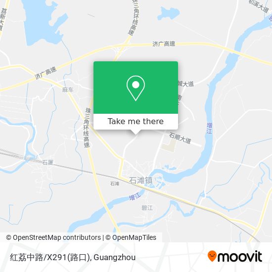红荔中路/X291(路口) map