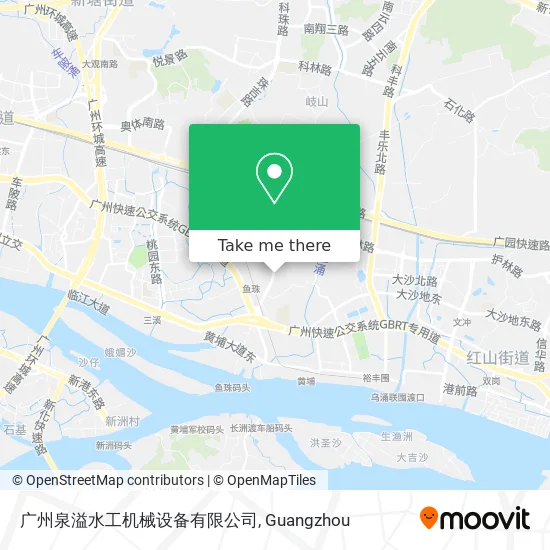 广州泉溢水工机械设备有限公司 map