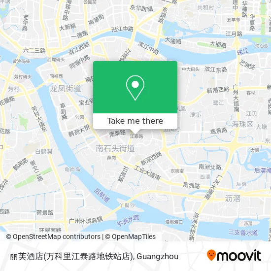 丽芙酒店(万科里江泰路地铁站店) map