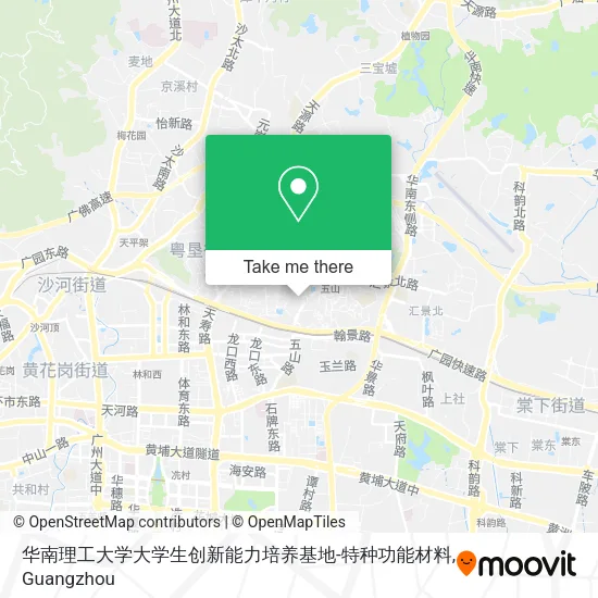 华南理工大学大学生创新能力培养基地-特种功能材料 map
