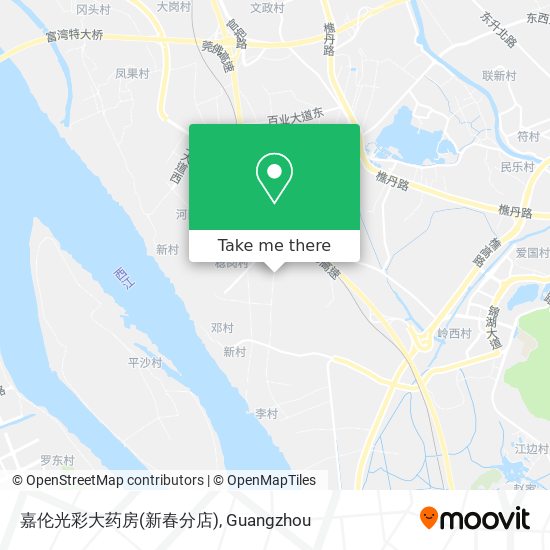 嘉伦光彩大药房(新春分店) map