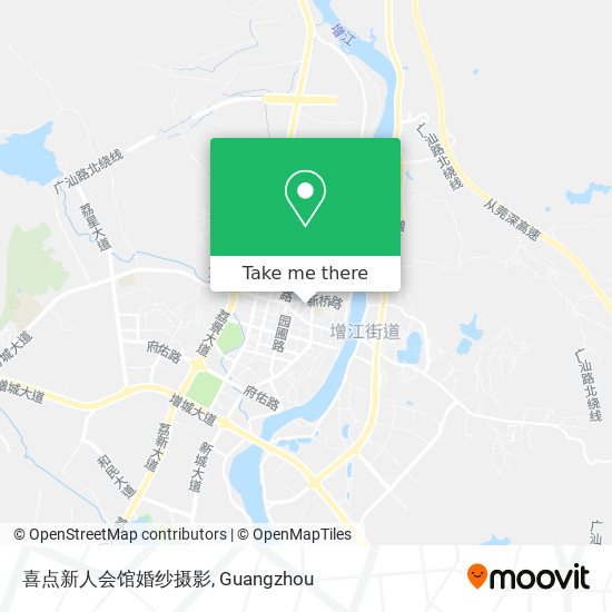喜点新人会馆婚纱摄影 map