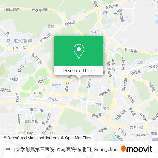 中山大学附属第三医院·岭南医院-东北门 map