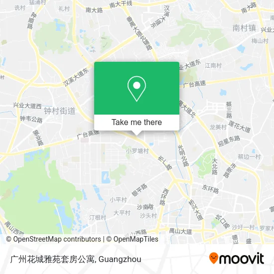 广州花城雅苑套房公寓 map
