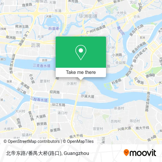 北帝东路/番禺大桥(路口) map