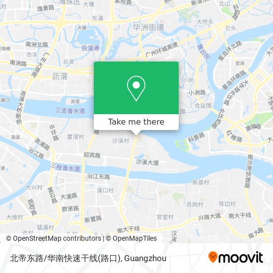 北帝东路/华南快速干线(路口) map
