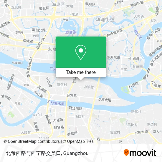 北帝西路与西宁路交叉口 map