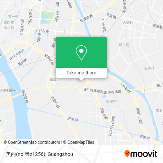 美的(no.粤z1256) map