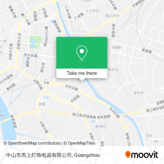 中山市杰上灯饰电器有限公司 map