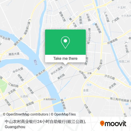 中山农村商业银行24小时自助银行(岐江公路) map