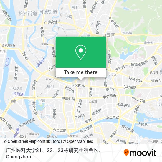 广州医科大学21、22、23栋研究生宿舍区 map