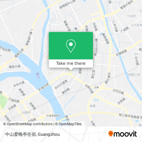 中山爱晚亭住宿 map